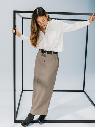 Oversized Long Sleeve Shirt White