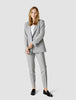 Essential Suit Tapered Light Grey Pinstriped