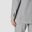 Essential Suit Tapered Light Grey Pinstriped