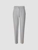 Essential Pants Tapered Light Grey Pinstriped