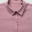 Linen Set Dusty Cerise Long Sleeved Shirt & Relaxed Pants