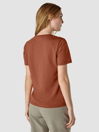 Supima T-shirt White Terracotta