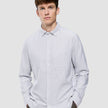 All-Day Oxford Shirt Beige Stripes