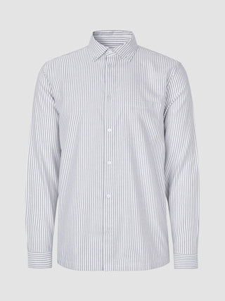 All-Day Oxford Shirt Beige Stripes