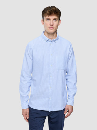 All-Day Oxford Shirt Light Blue Stripes