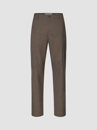 Atelier Pants Relaxed Dark Beige: relaxed-fit trousers in dark beige heavyweight broken twill, featuring a button closure and belt loops.