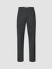 Atelier Pants Relaxed Dark Grey trousers in a relaxed fit of dark grey heavyweight broken twill, featuring a button closure and a waistband with belt loops.