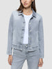 Women's Classic Denim Jacket Light Grey Washed