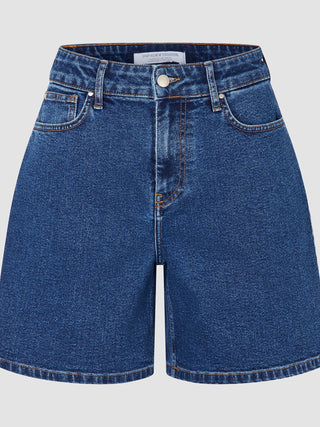 Women Classic Denim Shorts Medium Blue