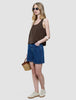 Women Classic Denim Shorts Medium Blue