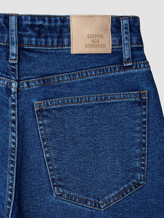 Women Classic Denim Shorts Medium Blue