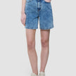 Women Classic Denim Shorts Snow Blue Wash