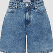 Women Classic Denim Shorts Snow Blue Wash