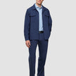 Classic Shirt Light Blue Herringbone Regular