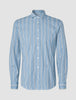 Classic Shirt Light Blue Herringbone Slim