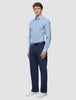 Classic Shirt Light Blue Herringbone Regular
