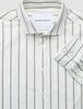 Classic Shirt Sand Herringbone Stripes Regular