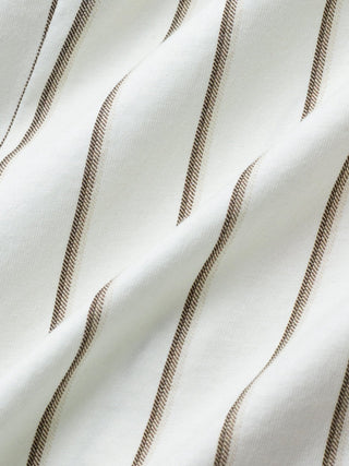 Classic Shirt Sand Herringbone Stripes Slim