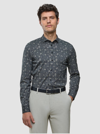 Classic Shirt Grey Floral Regular
