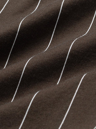 Classic Shirt Brown Pinstripes Slim