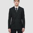 Double Breasted Essential Blazer Black