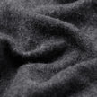 Close-up of the Double Layer Wool Overshirt Regular Dark Grey, showing the thick, dark grey felted wool blend fabric with folds.