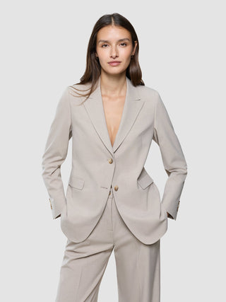 Women Ease Blazer Vanilla Melange