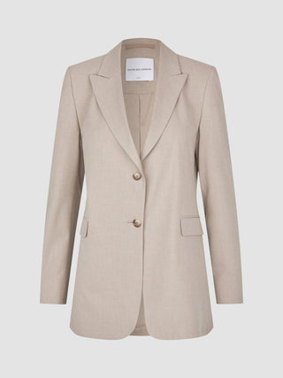 Women Ease Blazer Vanilla Melange