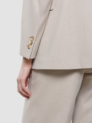 Women Ease Blazer Vanilla Melange