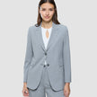 Women Ease Blazer Steel Melange