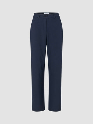 Women Ease Pants Straight Blue Nights