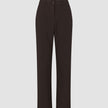 Women Ease Pants Straight Mocha Melange