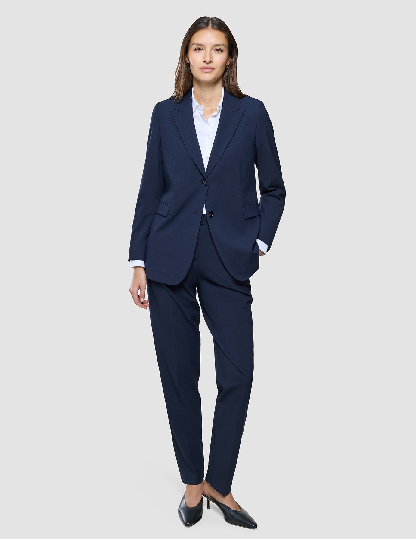 Women Ease Pants Tapered Blue Nights
