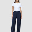 Women Ease Pants Wide Blue Nights