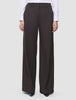 Women Ease Pants Wide Mocha Melange