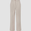 Women Ease Pants Wide Vanilla Melange