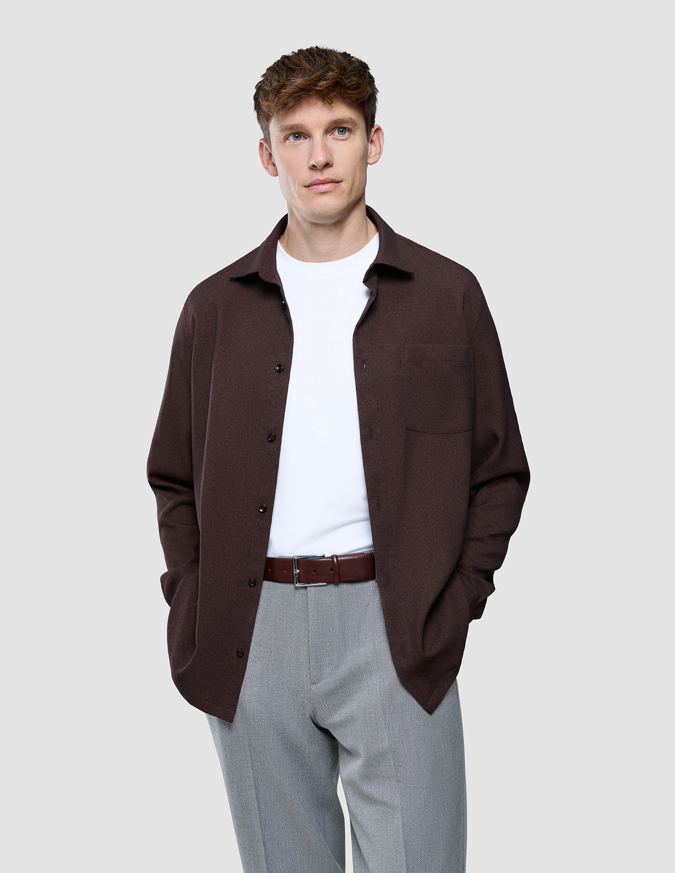Effortless Shirt Dark Brown