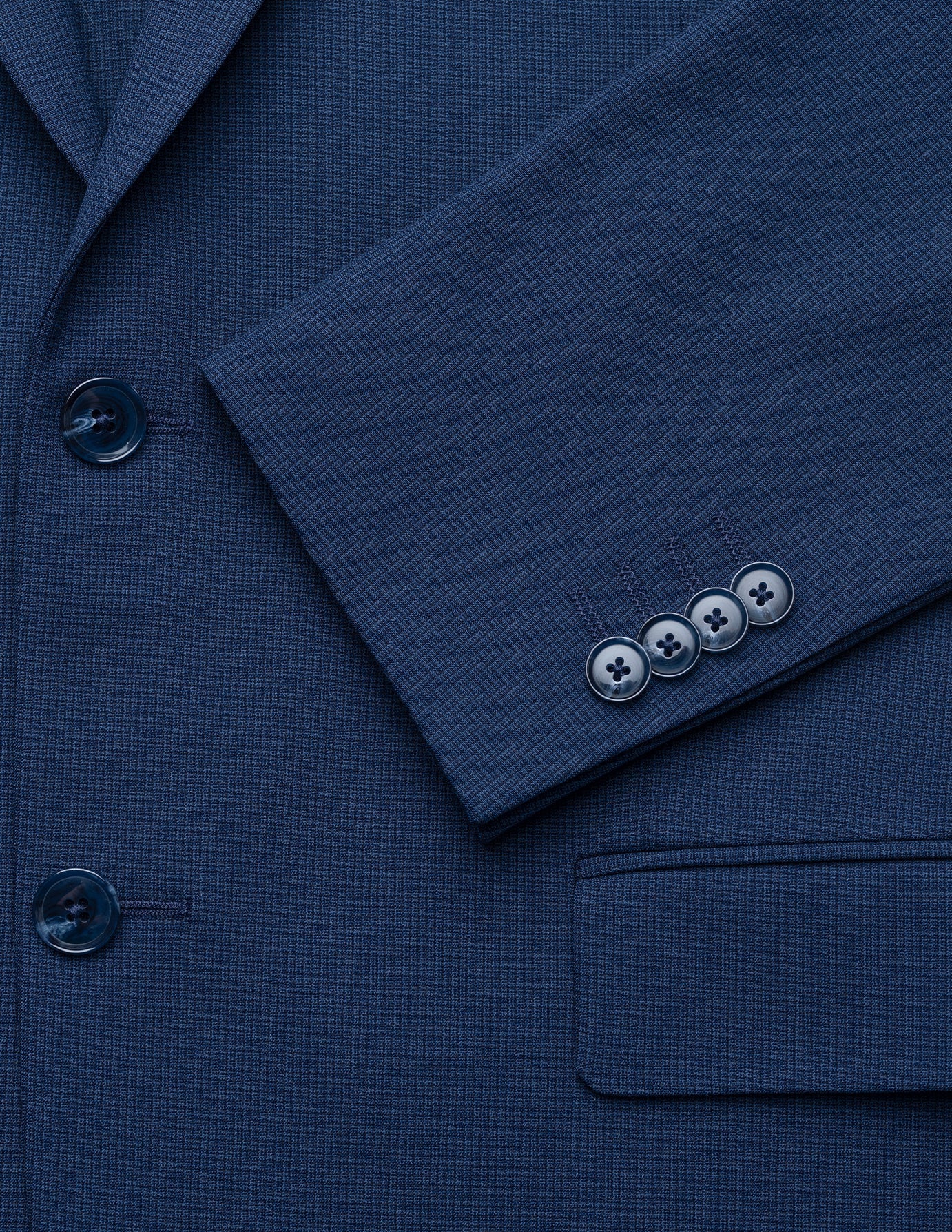 Essential Blazer Slim Navy Checks