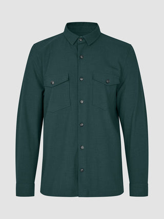 Essential Overshirt Pine Green