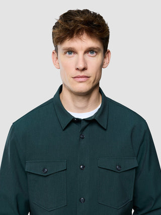 Essential Overshirt Pine Green
