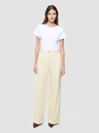 Women Essential Pants Wide Misty Yellow