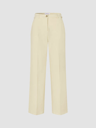 Women Essential Pants Wide Misty Yellow