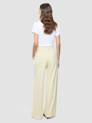 Women Essential Pants Wide Misty Yellow