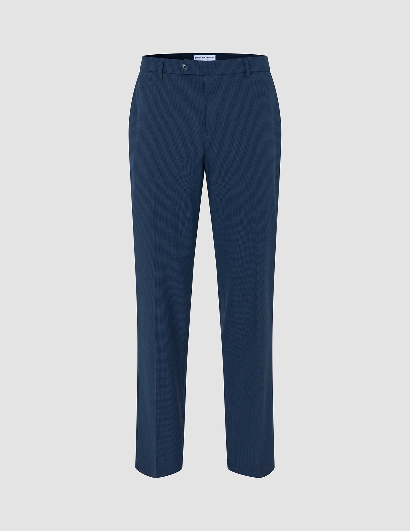 Essential Suit Pants Relaxed Fit Navy Checks