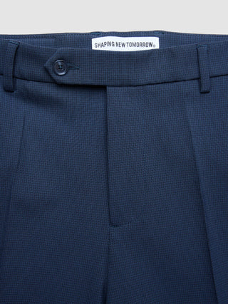 Essential Suit Pants Relaxed Fit Navy Checks
