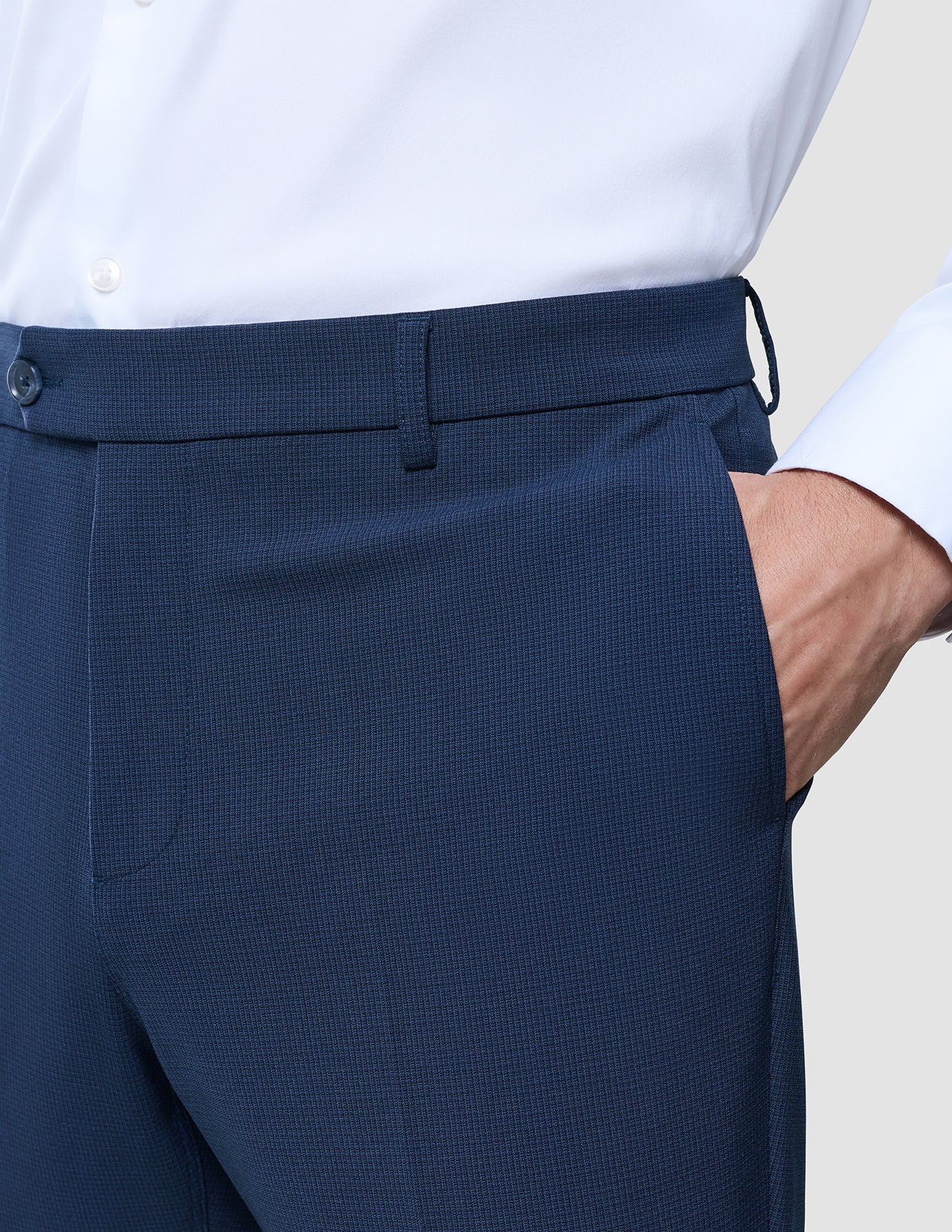 Essential Suit Navy Checks