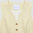Women Essential Long Vest Misty Yellow