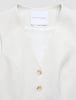 Women Essential Short Vest Off White