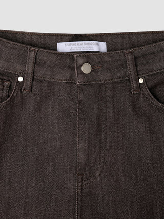 Women Evelin Jeans Tapered Chocolate
