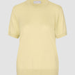 Women Fine Knit T-Shirt Sunlight Yellow